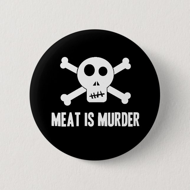 Kött is Murder Button Knapp (Framsida)