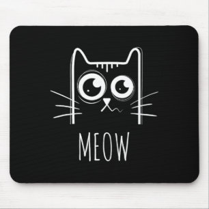 Kött kattfartyg Meow Kattunge Cute Cat Mamma och C Musmatta