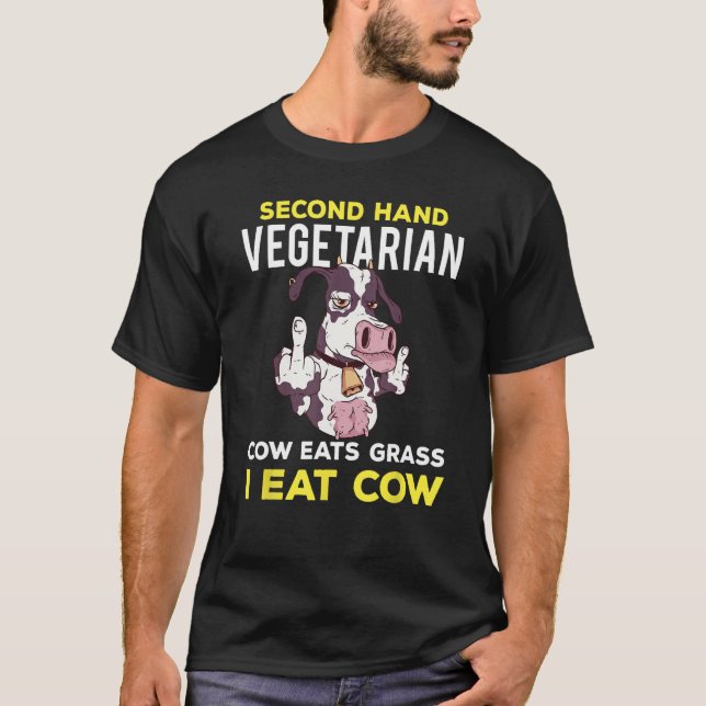 Kött Ketogen köttätare Beef Kärlek Meateater Humo T Shirt (Framsida)