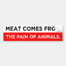 kött kommer från smärtan hos djuren vegan