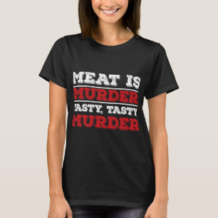 Kött mördar ett otäckt mord Bq-grill T Shirt