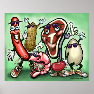 Kött & Protein Poster