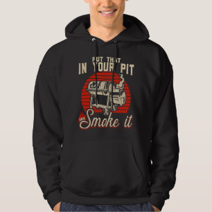 Kött-rökare kött-grillning av BBQ-grill-pitmaster Hoodie