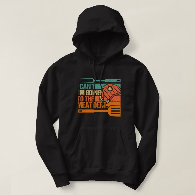 Kött Rökgrillar Älskare Bbq Griller C Hoodie (Design framsida)