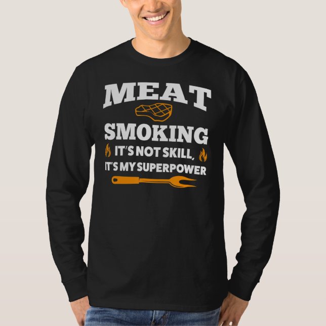Kött Rökning Det är inte självmord T Shirt (Framsida)