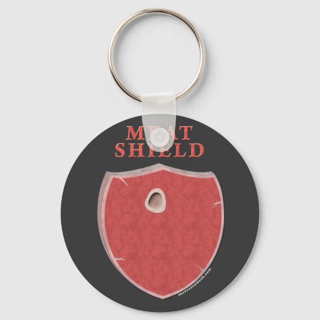 Kött Shield Nyckelring (Framsida)