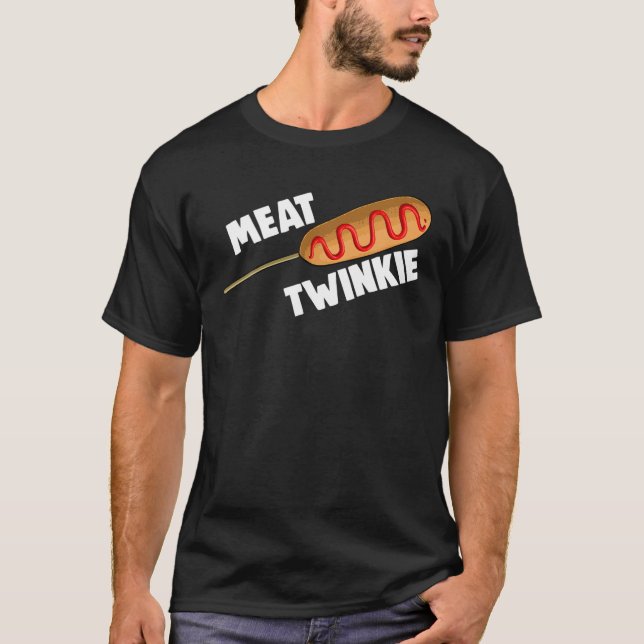 Kött Twinkie Maj Hund Maj Hundar Foodie Manar Saus T Shirt (Framsida)