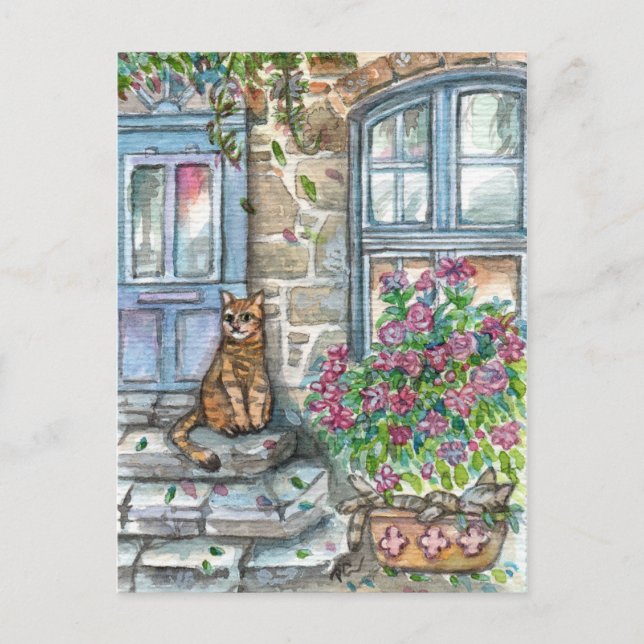 Kött vid dörren vykort (Framsida)