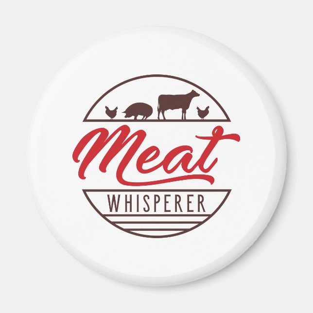 Kött Whisperer Magnet (Framsidan)