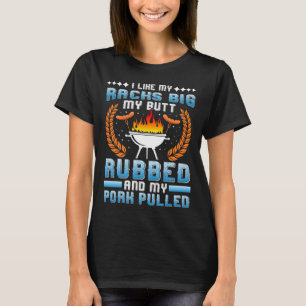 Köttälskare Jag Gillar Mina Ryggar Stora Pulled Po T Shirt