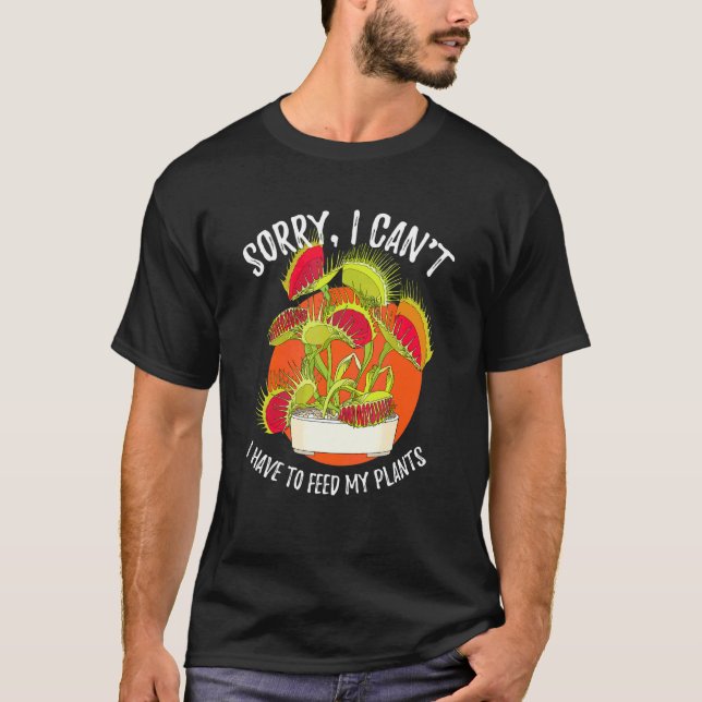 Köttätande växt Venus flugfälla ledsen kan jag int T Shirt (Framsida)