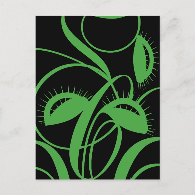 Köttätande växt vykort (Framsida)