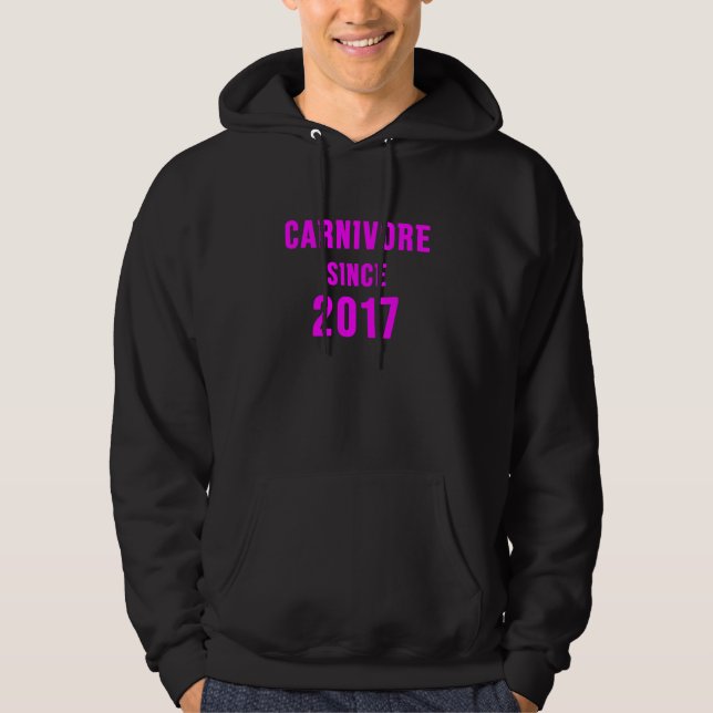 Köttätare sedan 2017 3 hoodie (Framsida)