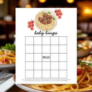Köttbullar - Baby shower bingo spel