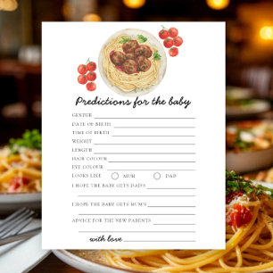 Köttbullar pasta - bebisprediktioner och råd