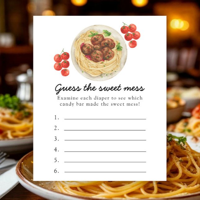 Köttbullar Pasta - Gissa det söta röret spel (Skapare uppladdad)