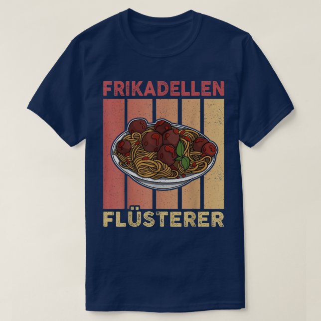köttbullar spaghetti cuisine italien slaktchefs50 t shirt (Design framsida)