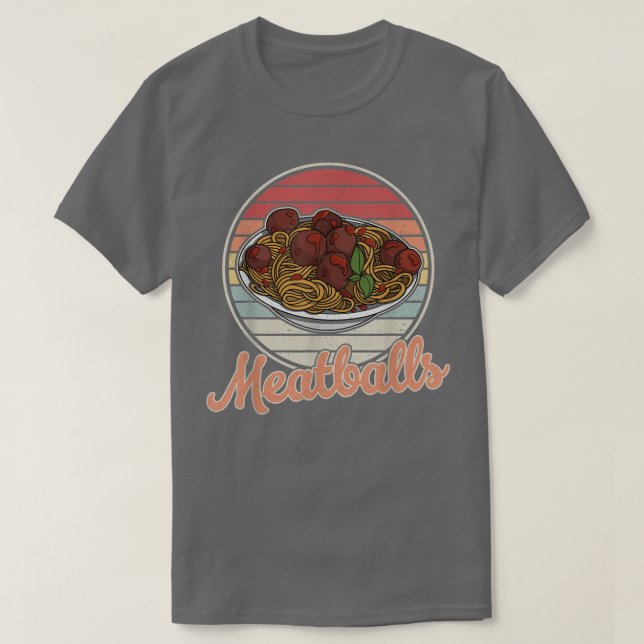 köttbullar spaghetti cuisine italien slaktchefs51 t shirt (Design framsida)