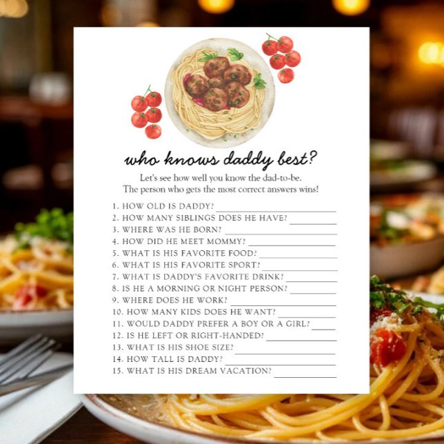 Köttbullar - Vem vet pappa bäst spel (Skapare uppladdad)