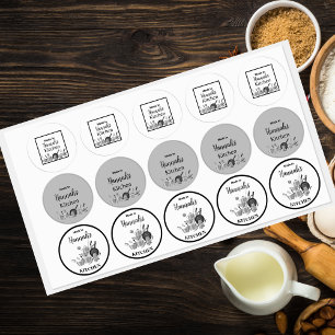 Köttcentraler och kökspassar av [ditt namn] klistermärke