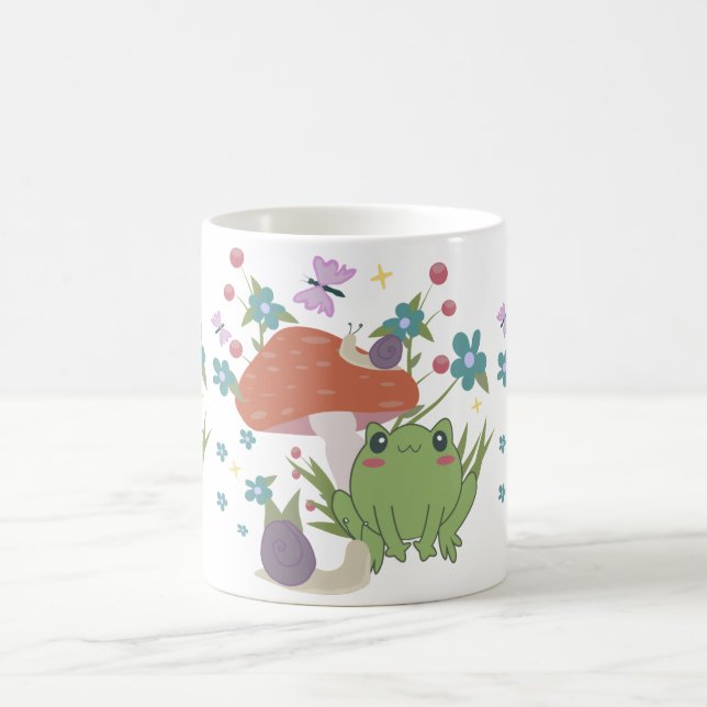 kottecorgroda svampar kaffemugg (Center)