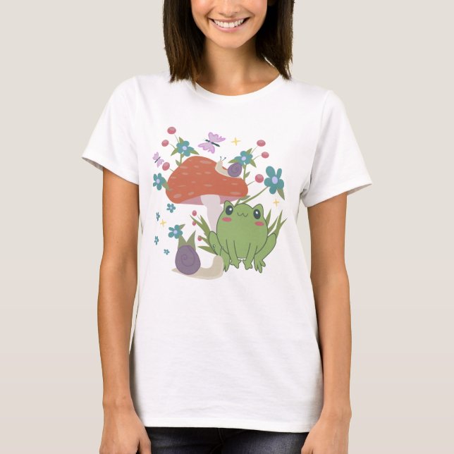 kottecorgroda svampar t shirt (Framsida)