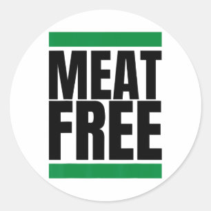 Köttfri vegansk bodybuilding vegansk Straight Edge Runt Klistermärke