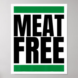 Köttfri vegansk kroppsbyggande vegansk Straight Ed Poster