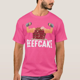 Köttkaka Muskel Tjej Tyngdlyftare Bodybuilder Ord T Shirt