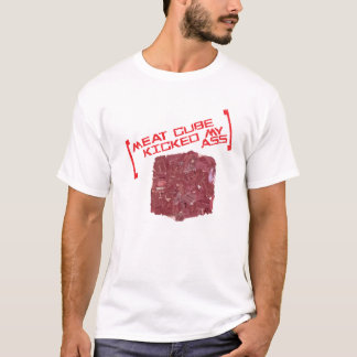Köttkuben sparkade mitt. tee shirt