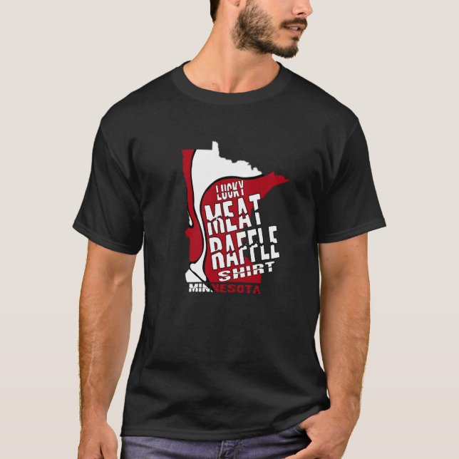 Köttlotterier Minnesota Köttdragning T Shirt (Framsida)