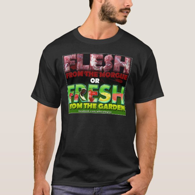 KöttMorgue eller ny trädgård Tee Shirt (Framsida)