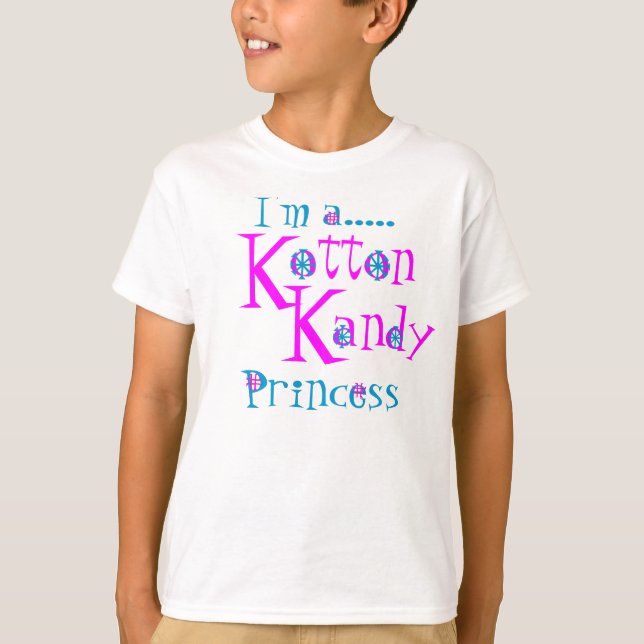Kotton Kandy Princess Utslagsplats T Shirt (Framsida)