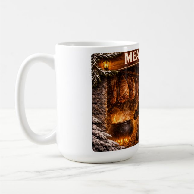 Köttskörare Isländsk Julpojke Kaffemugg (Vänster)