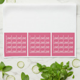 Kötttorn för kärlek i Kärlek i Kärlek Kökshandduk