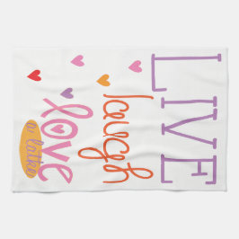Kötttorn "Live Laugh Kärlek a Latke Towel" Kökshandduk