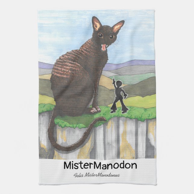 Kötttorn: Mister Manodon Kökshandduk (Vertikal)