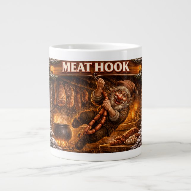 Köttur Grýla Yule Lad Jumbo Mugg (Framsidan)