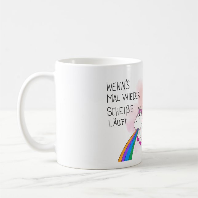Kotzendes Einhorn Kaffemugg (Vänster)