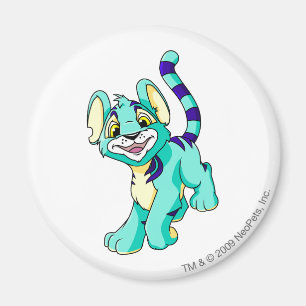 Kougra blått magnet