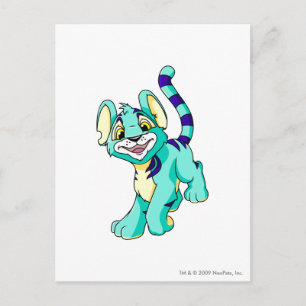 Kougra Blue Vykort
