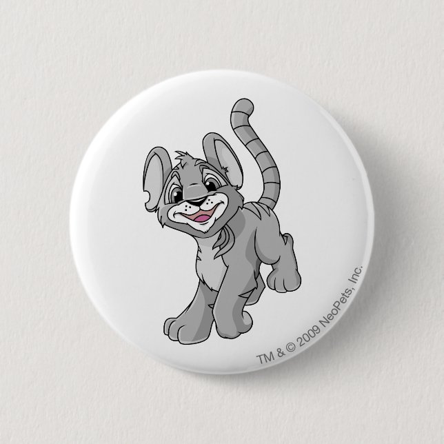 Kougra silver knapp (Framsida)