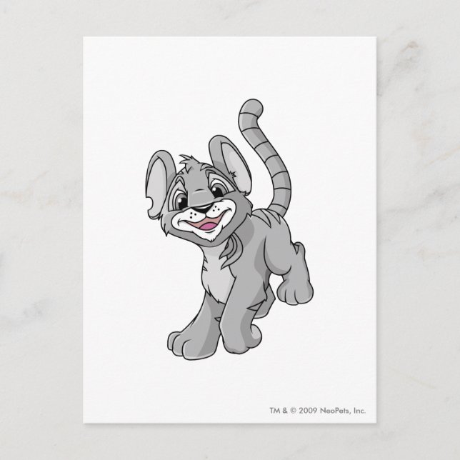 Kougra Silver Vykort (Framsida)