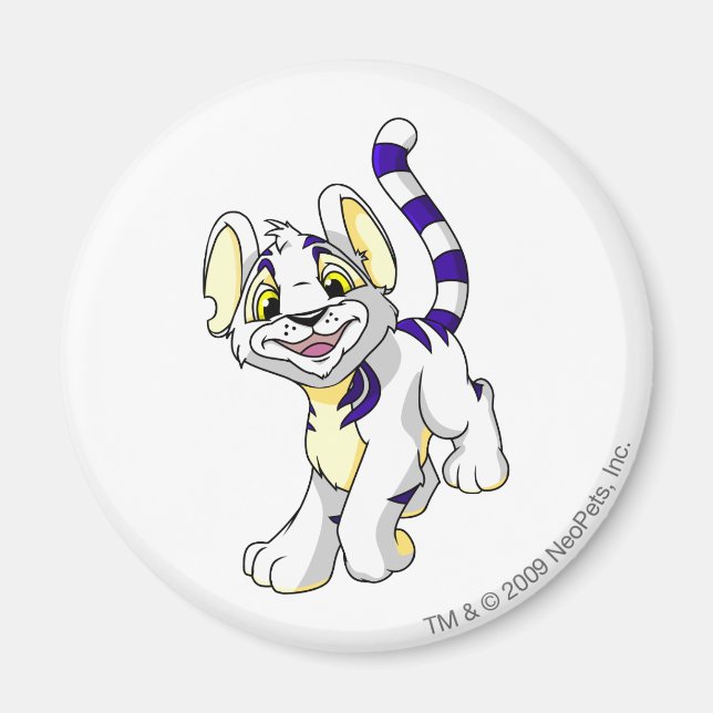 Kougra White Magnet (Framsidan)
