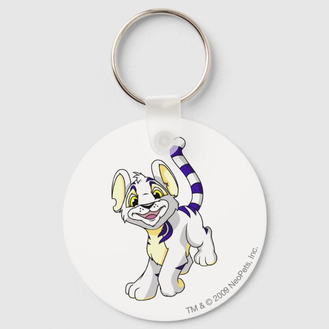 Kougra White Nyckelring (Framsida)