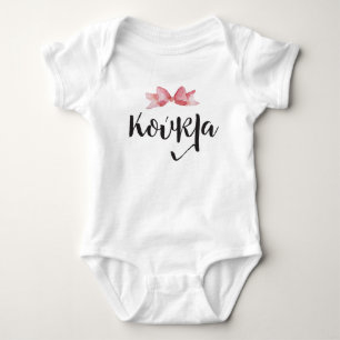 Koukla grekisk bebisbodysuit t shirt