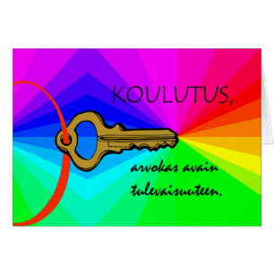 Koulutus, Education, Teacher Apprecition, finska Hälsningskort