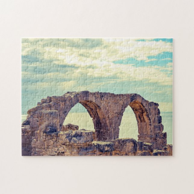 Kourion forntida plats Cypern. Pussel (Horisontell)