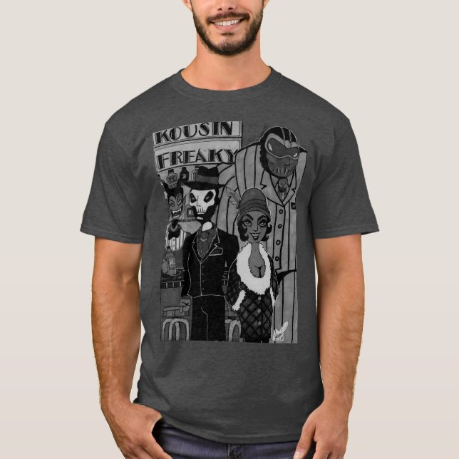 Kousin Freaky 1930-talet T Shirt (Framsida)