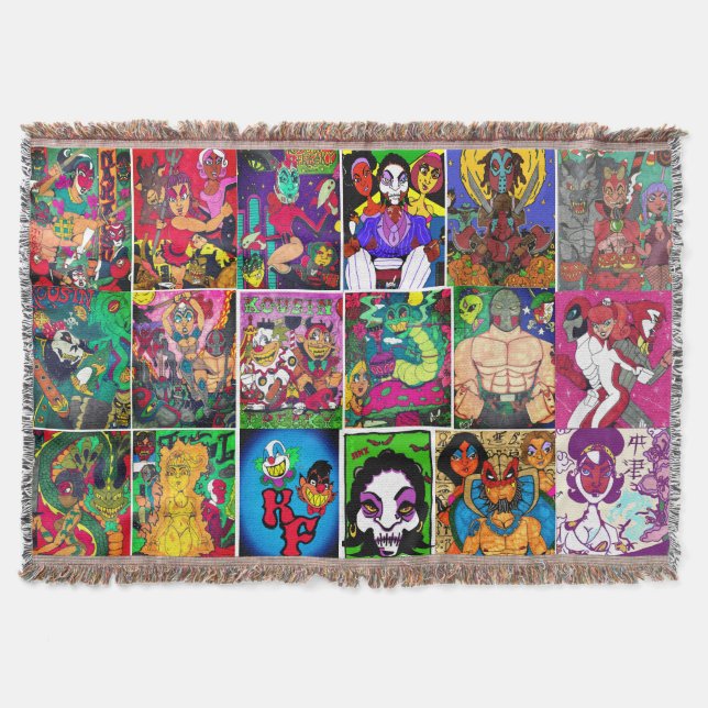 Kousin Freaky Många Design Filt (Framsidan)